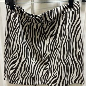 Animal Print, Faux Suede Skirt, feels so soft. Polyester, cotton, spandex